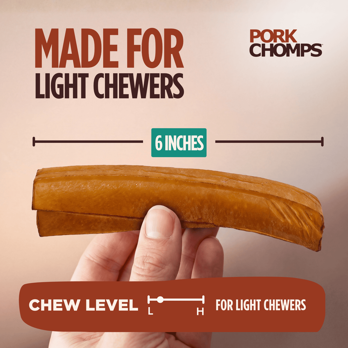 Pork Chomps - 7" Roasted Ribz - 10 Count