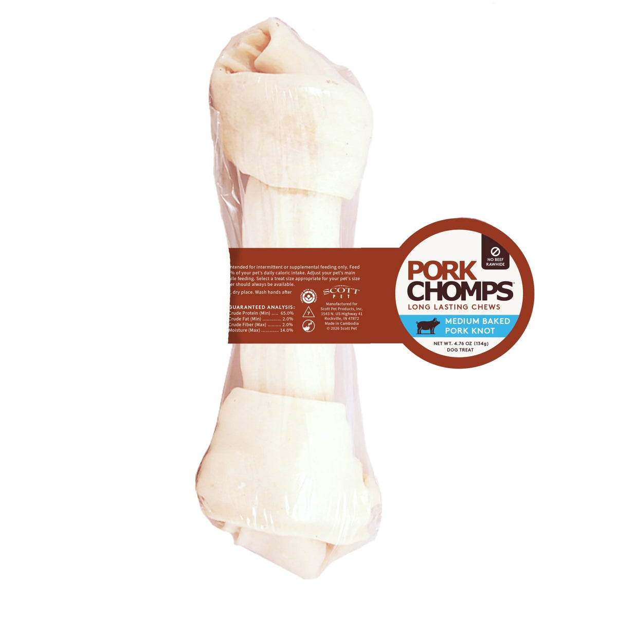 Pork Chomps - 8-9" Baked Knot - 1 Count