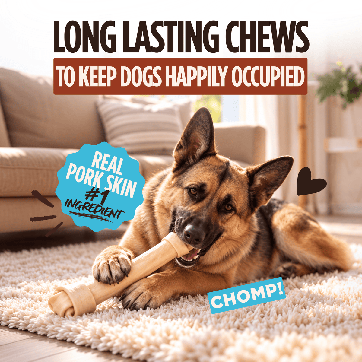 Pork Chomps - 20" Baked Knot - 1 Count