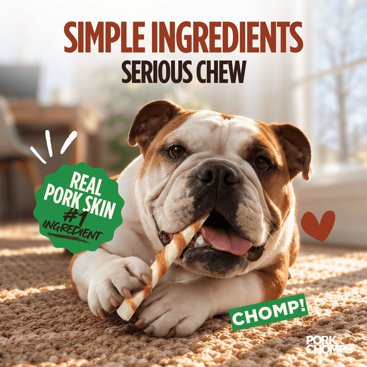 Pork Chomps - Real Chicken Wrapped Mini Twists