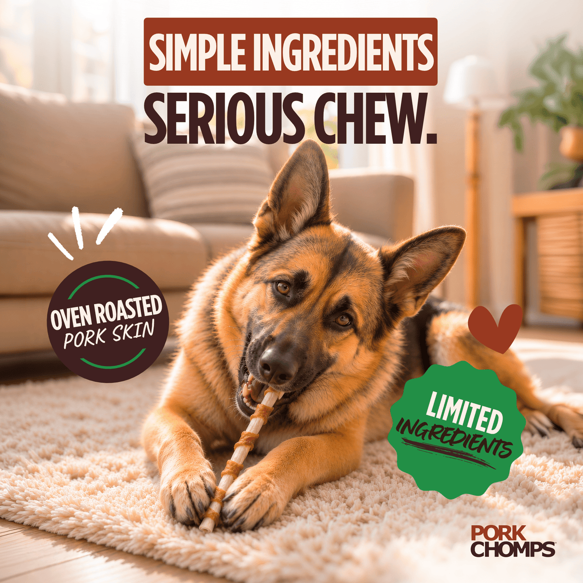 Pork Chomps - Real Chicken Wrapped Mini Twists - 12 Count