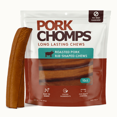 Pork Chomps - 7" Roasted Ribz - 10 Count