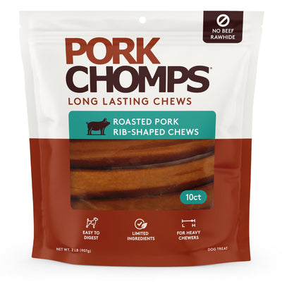 Pork Chomps - 7" Roasted Ribz - 10 Count