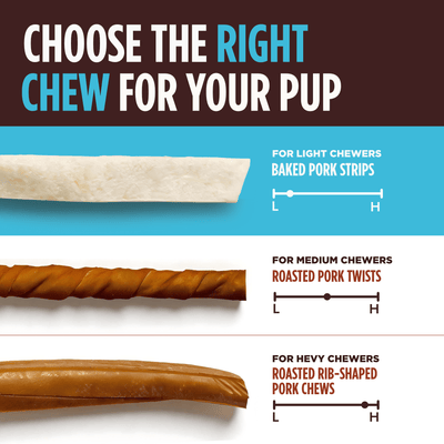 Pork Chomps - 4" Baked Pork Strips - 10 ounces