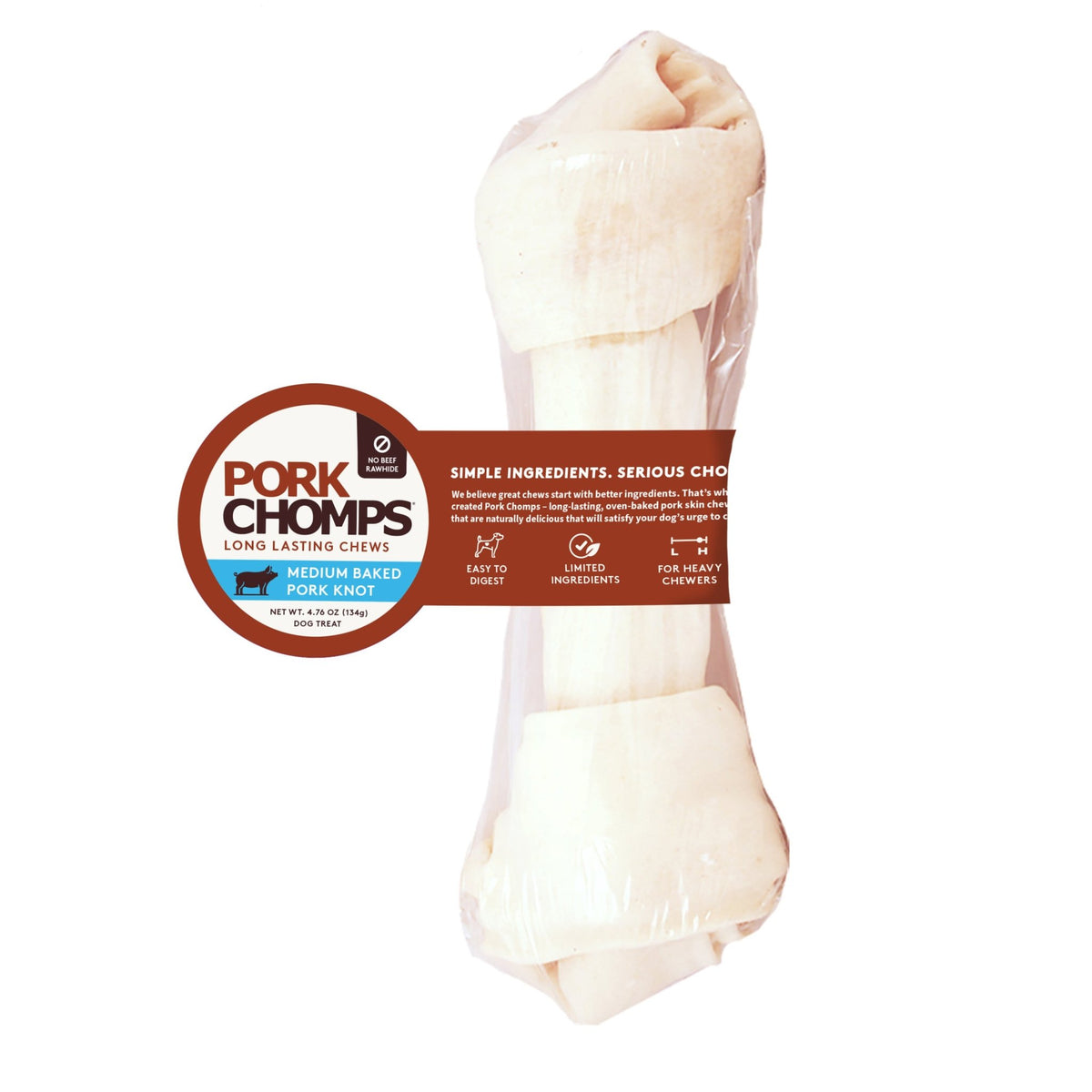 Pork Chomps - 8-9" Baked Knot - 1 Count