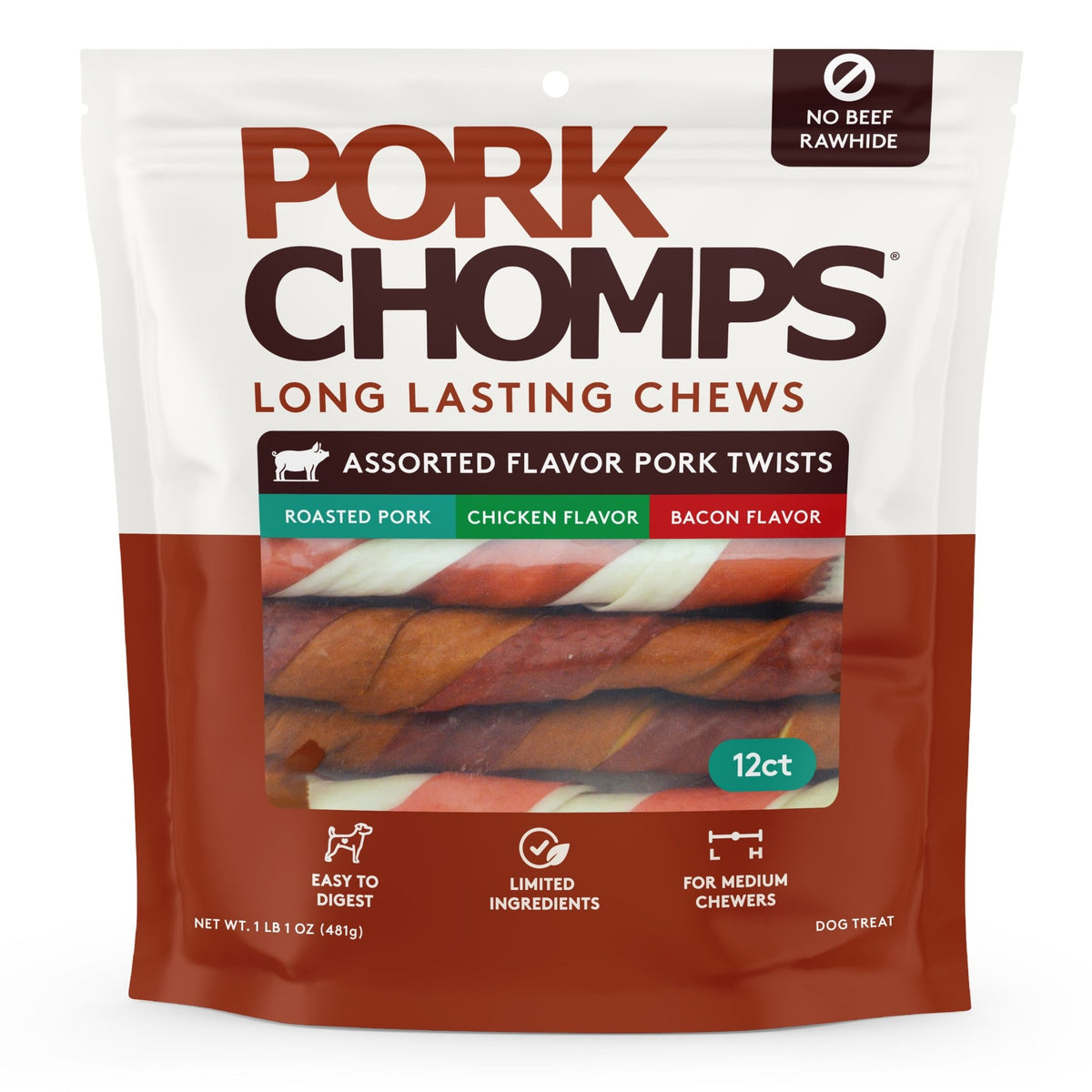 Medium Chewers – Pork Chomps