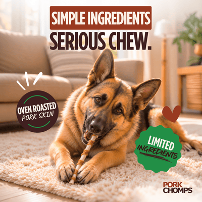 Pork Chomps - Real Chicken Wrapped Mini Twists - 12 Count